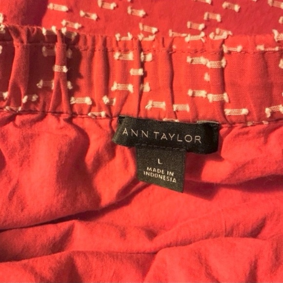 Ann Taylor Loft Red Off-Shoulder Shift Dress - Picture 13 of 15